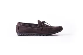 2017 Men's Suede Dark Brown Driver Mocassin.