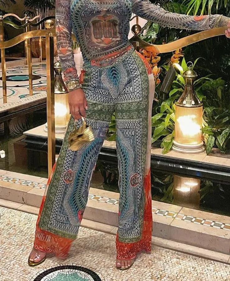 A&A Sexy Mesh Two Piece Set
