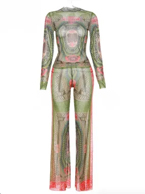 A&A Sexy Mesh Two Piece Set