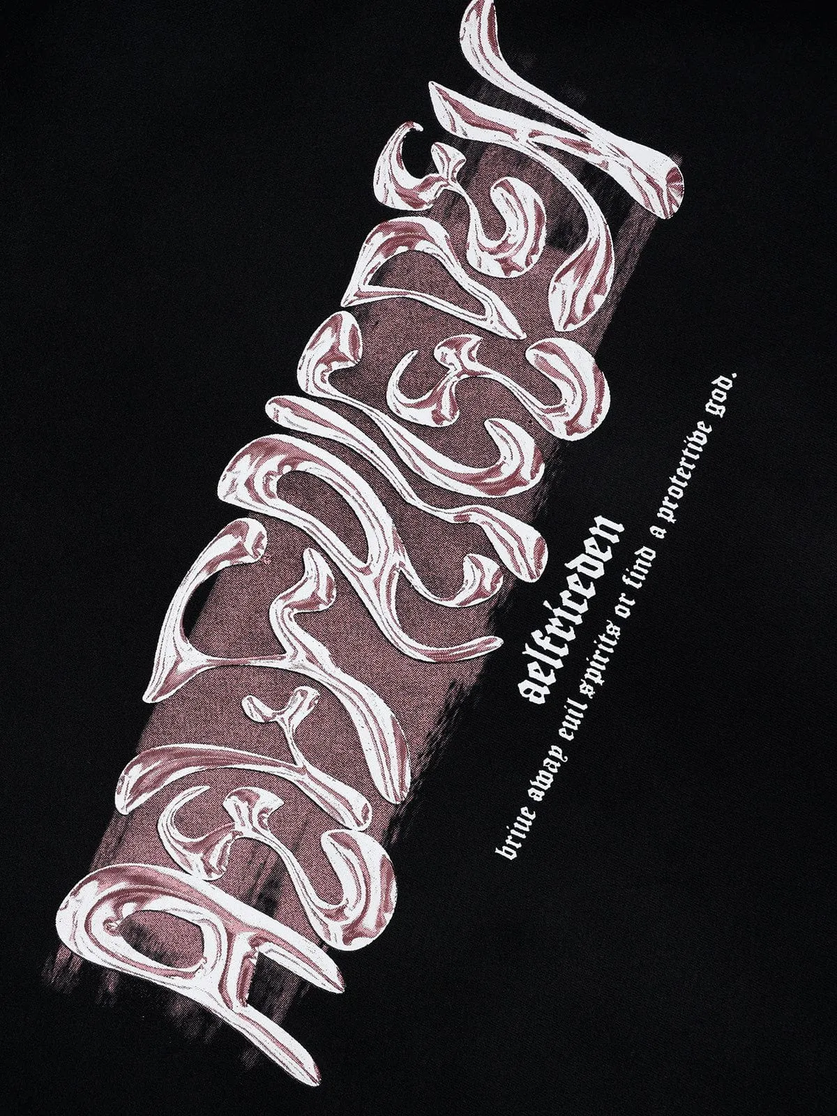 Aelfric Eden Futuristic Liquid Metal Design Hoodie