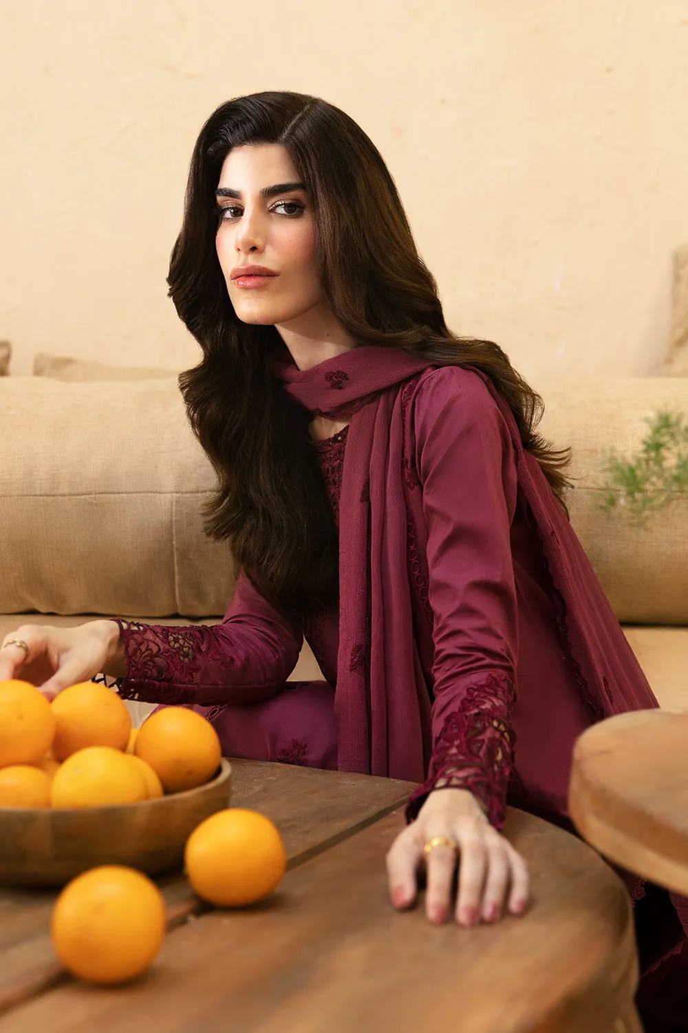 Azure Luxe Premium Cambric Cotton Collection – Berry Delight