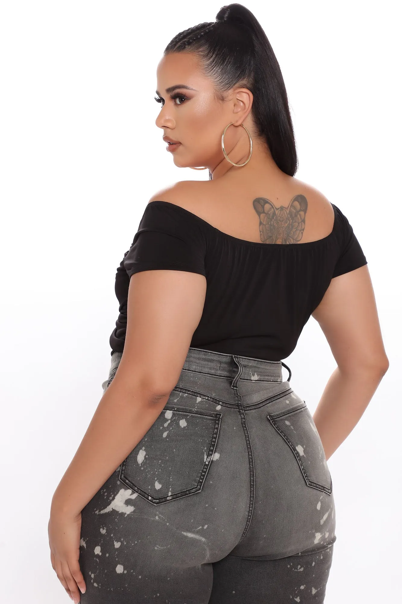 Because Of You Bodysuit - Black