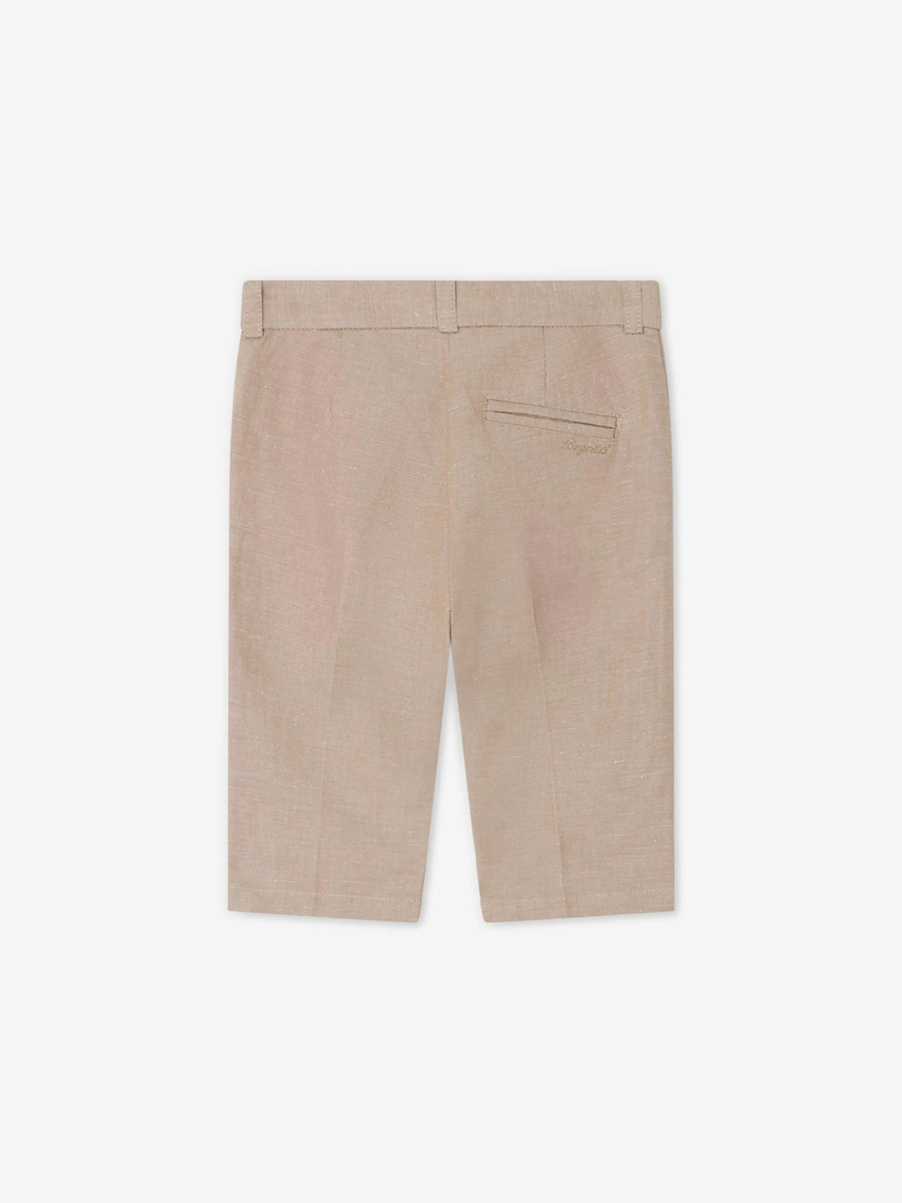 Bonpoint Baby Boys Linen Decibel Suit Trousers in Brown
