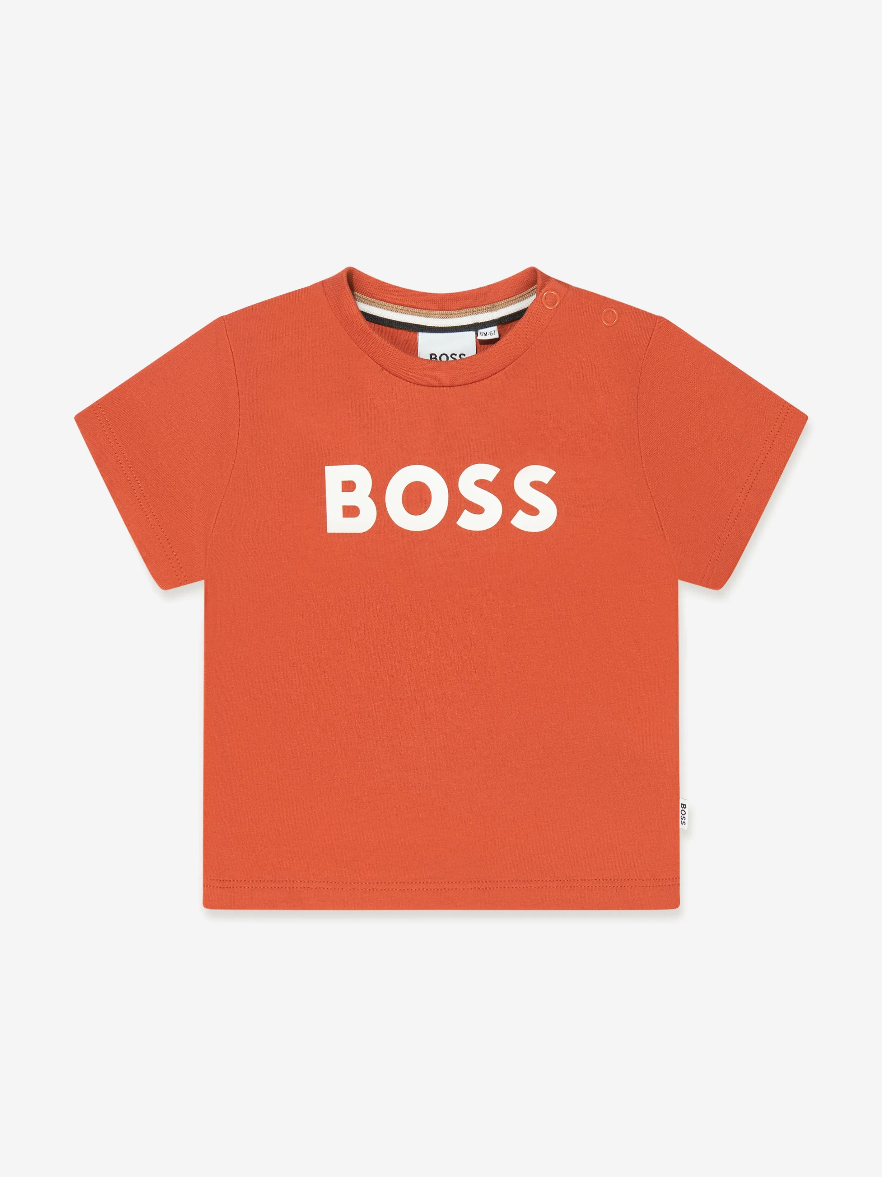 BOSS Baby Boys Logo T-Shirt in Orange