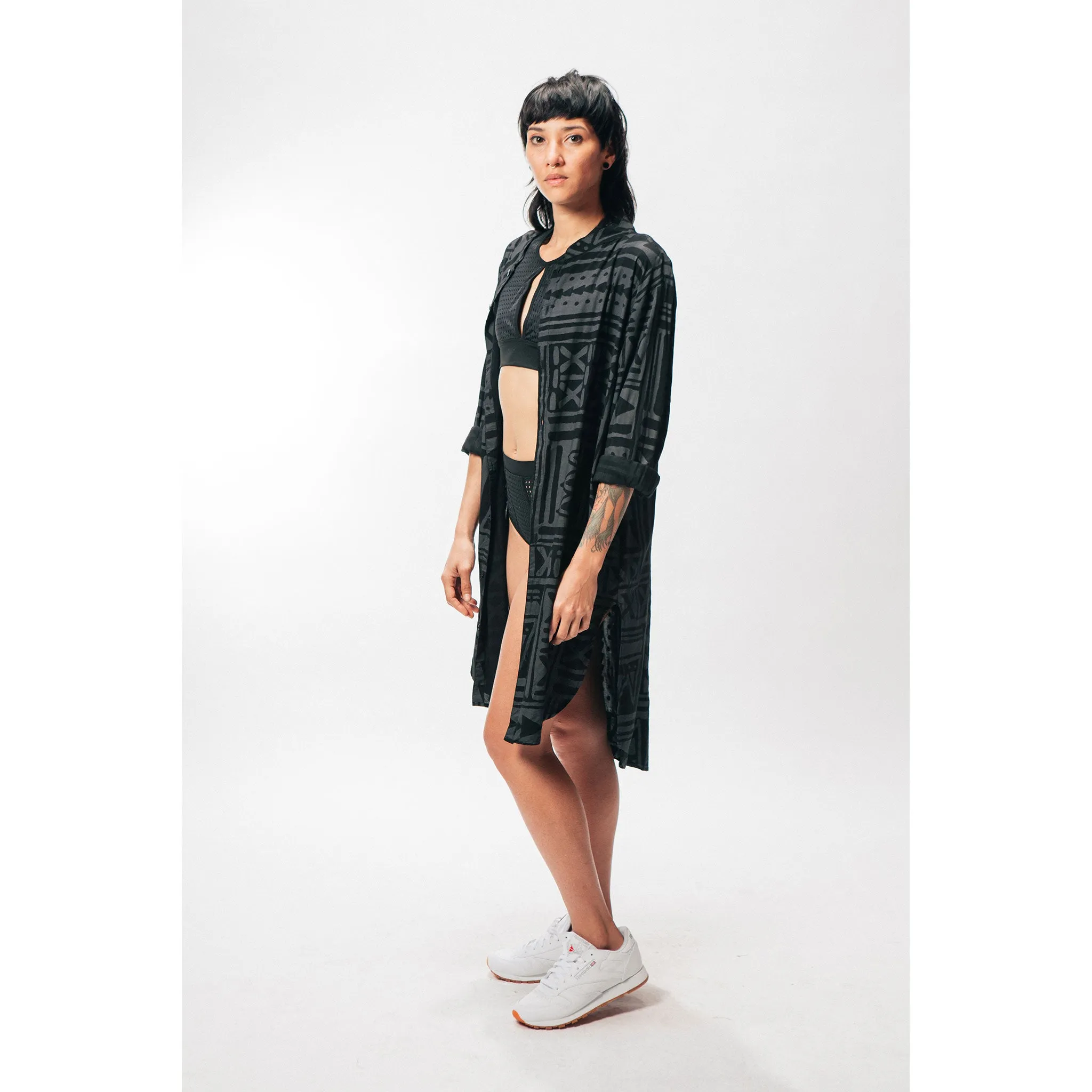 BUTTON UP TUNIC [X-TRiBE]