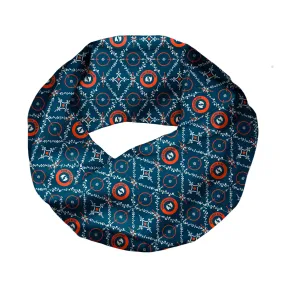 Custom Argyle Floral 2 Logo Infinity Scarf