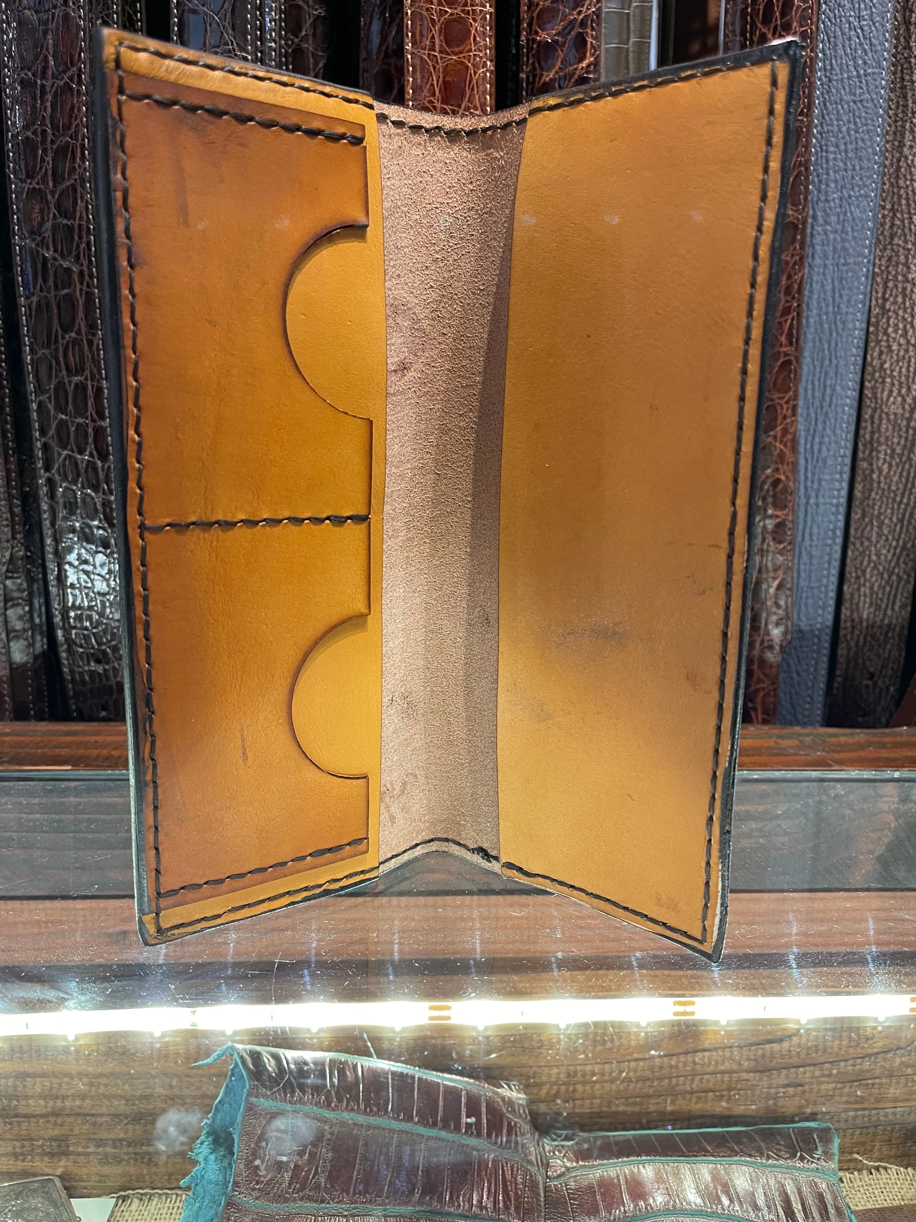Custom Leather Tally Book (Hand-Tooled in Color)