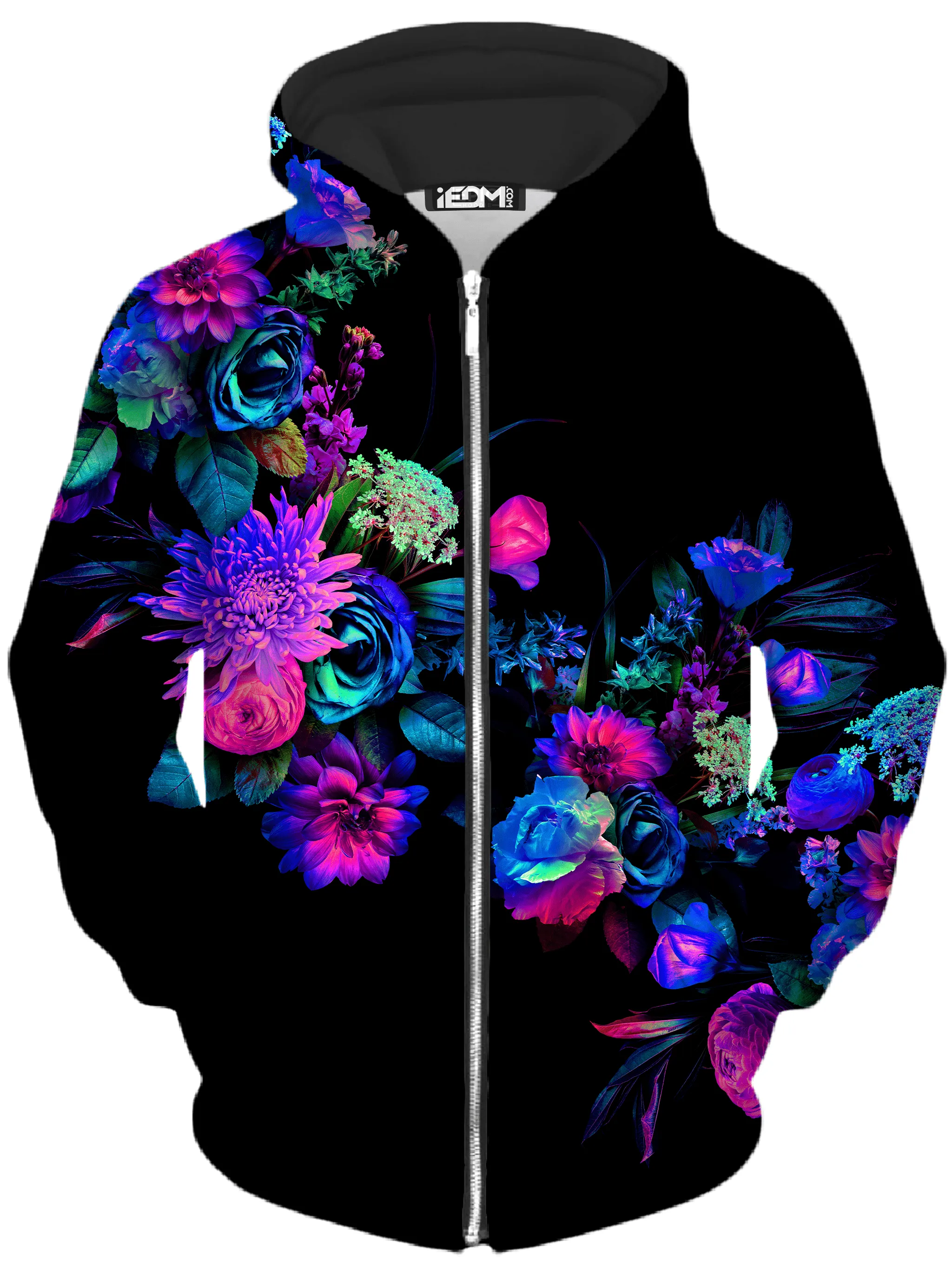Darkest Bloom Zip-Up Hoodie and Leggings Combo