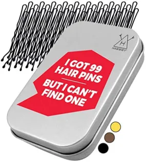 Hawwwy Bulk Bobby Pins Black 300 Count   FREE case