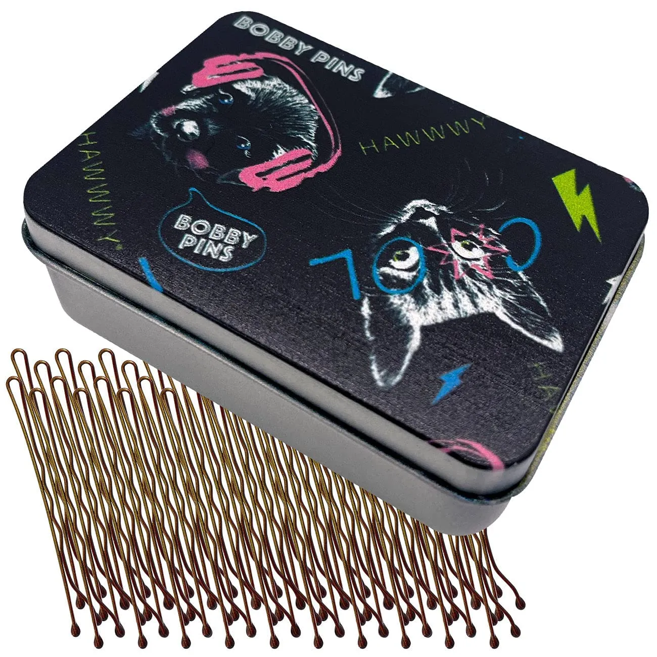 Hawwwy Bulk Bobby Pins Black 300 Count   FREE case