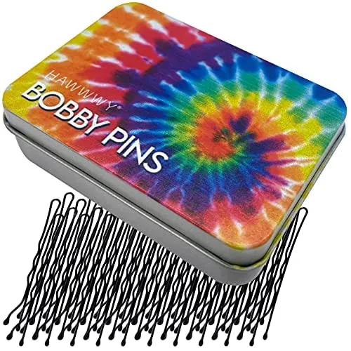 Hawwwy Bulk Bobby Pins Black 300 Count   FREE case