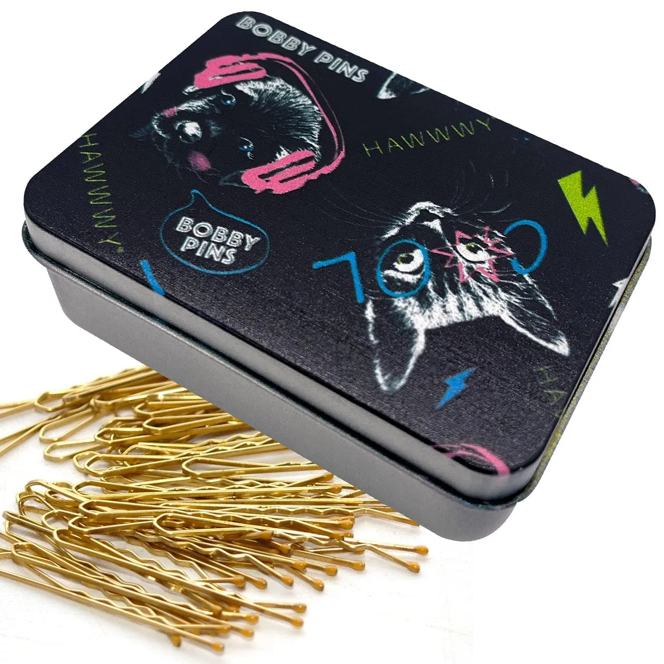 Hawwwy Bulk Bobby Pins Black 300 Count   FREE case