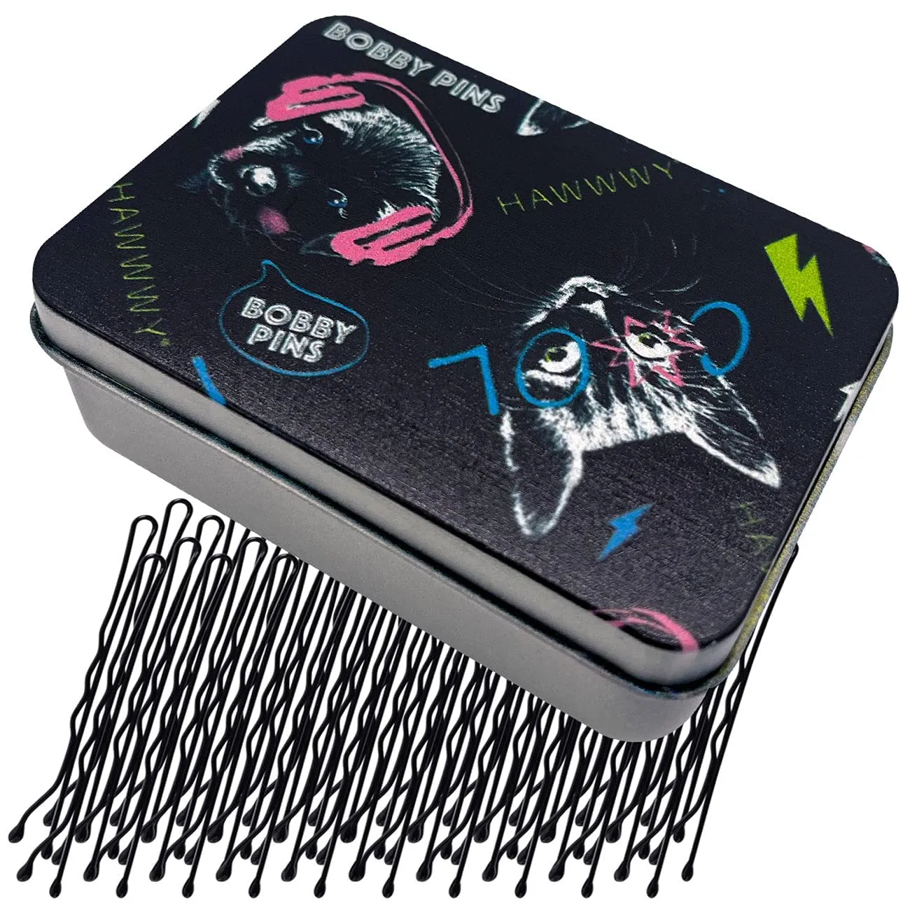 Hawwwy Bulk Bobby Pins Black 300 Count   FREE case