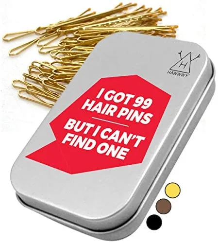 Hawwwy Bulk Bobby Pins Black 300 Count   FREE case