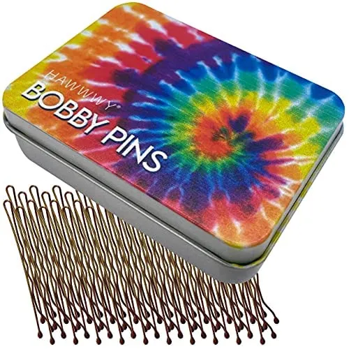 Hawwwy Bulk Bobby Pins Black 300 Count   FREE case