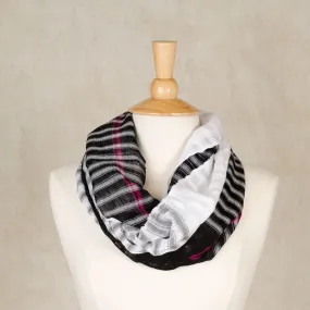 Infinity Scarf | Black & White Block