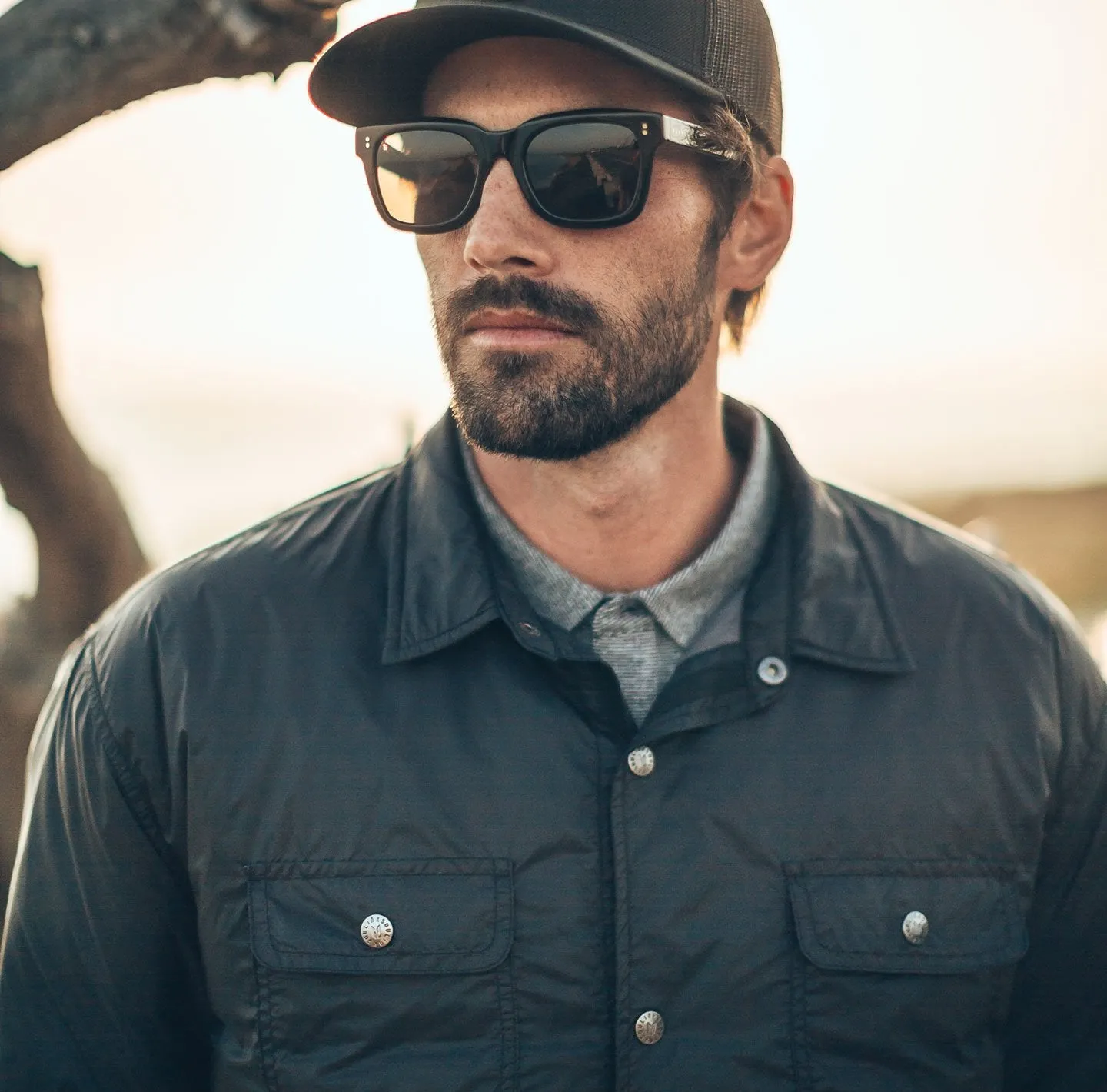 Knotwood Marled Yarn Dyed Striped Knit Polo