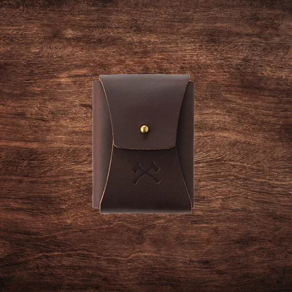 Leather Card Holster - Brown