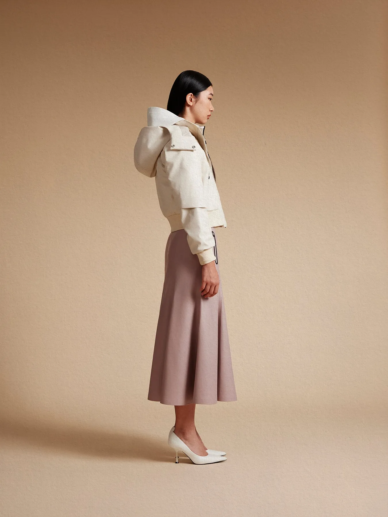 Leia Vegan Leather Bomber Jacket