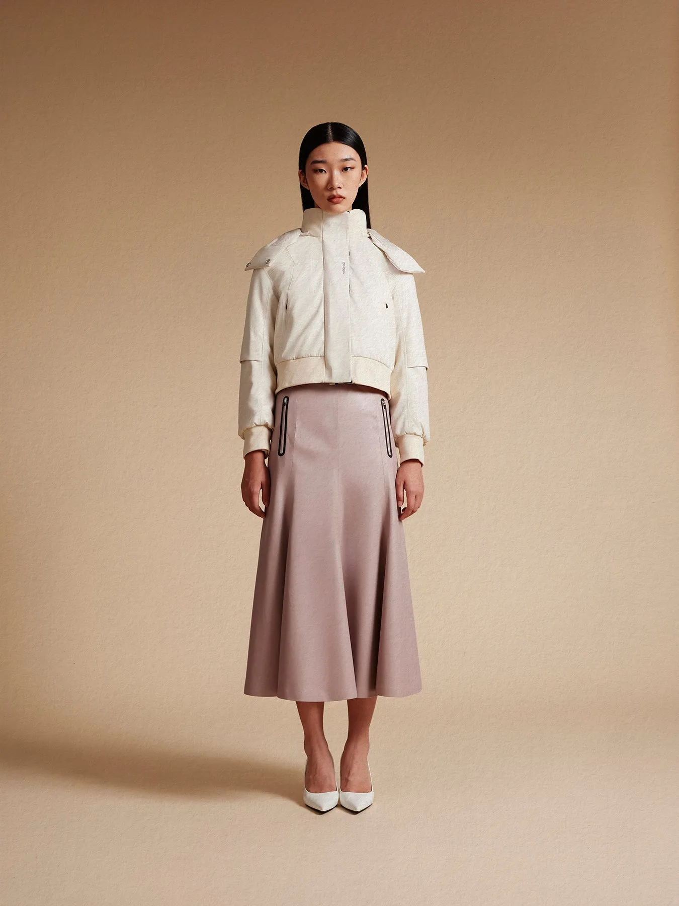 Leia Vegan Leather Bomber Jacket