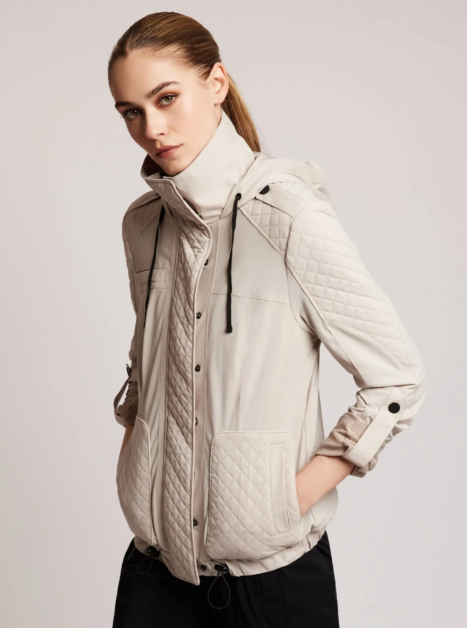 Mastermind Quilted Bomber- FINAL SALE