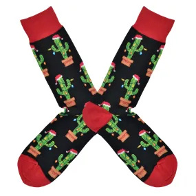 Men's Christmas Cactus Socks