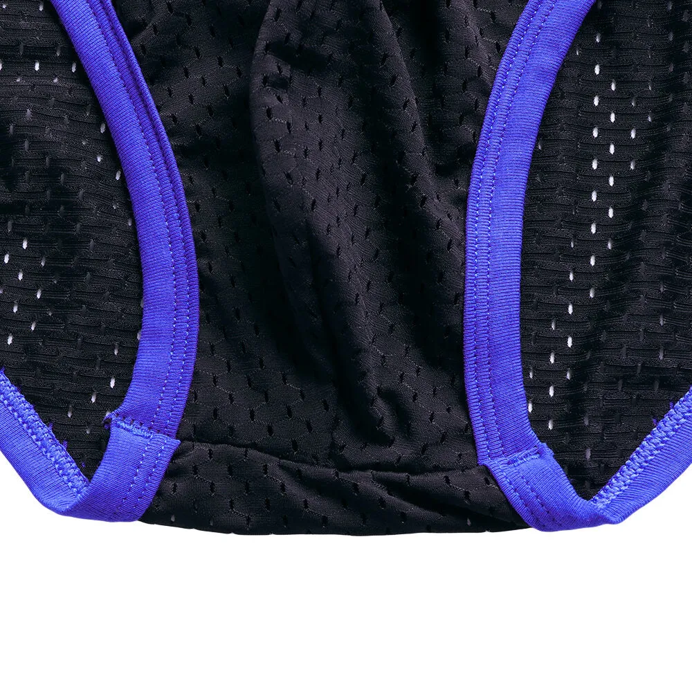 Men's Mesh Breathable Underwear - Patchwork Contrast Color U Convex Briefs