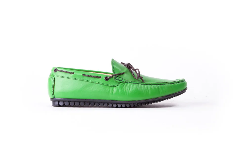 Men's Parrot Green Driver Mocassin ( EX-191)