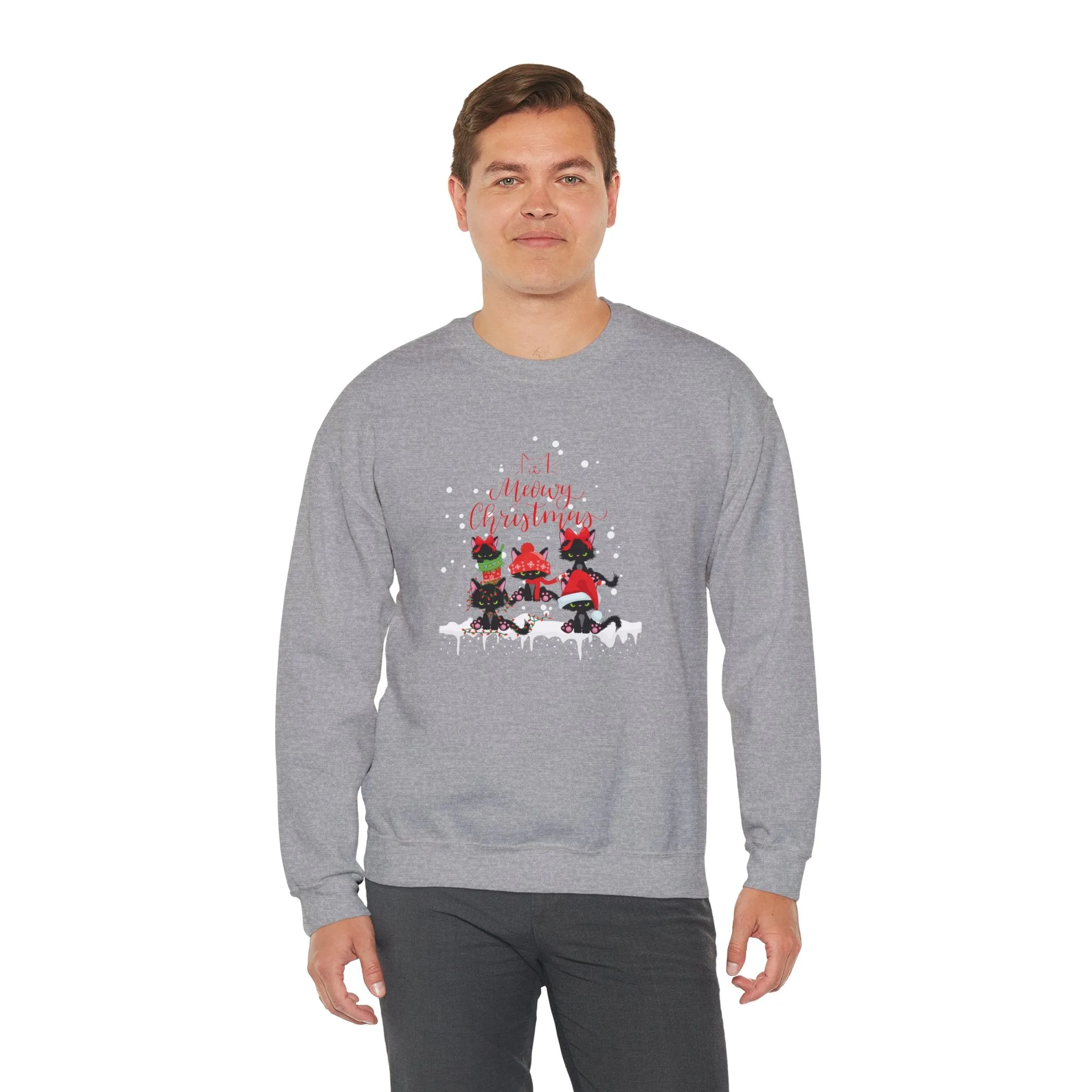 Merry Christmas Unisex Crewneck Sweatshirt, Cozy Holiday Gift, Festive Sweatshirt, Christmas Jumper, Family Gathering Apparel