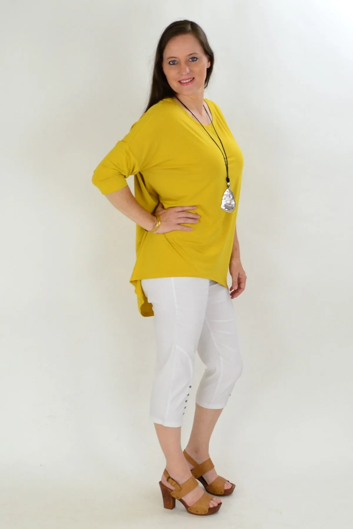 Mustard Bamboo Tunic Top