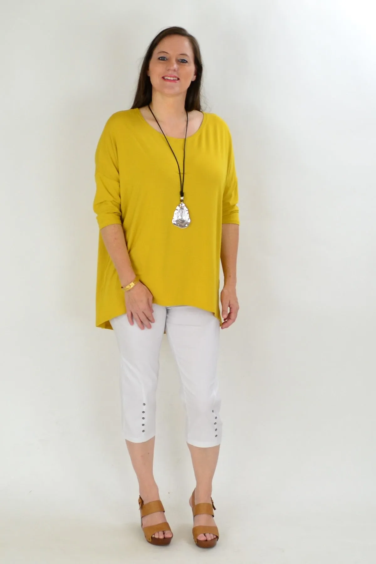 Mustard Bamboo Tunic Top