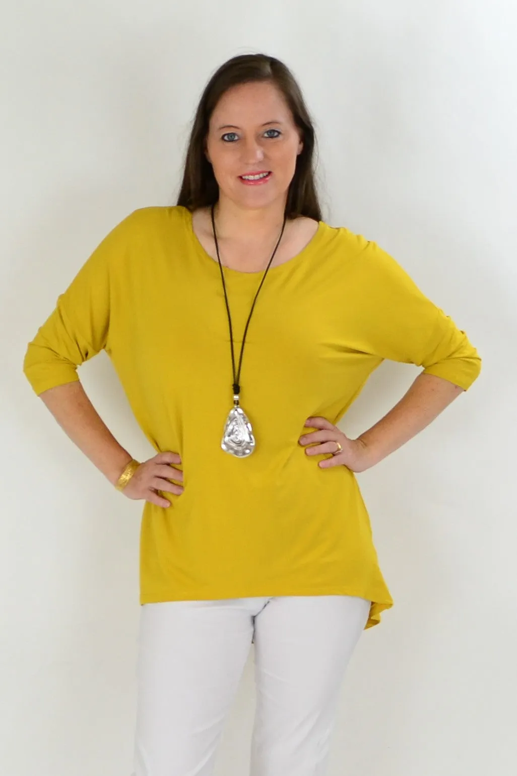 Mustard Bamboo Tunic Top
