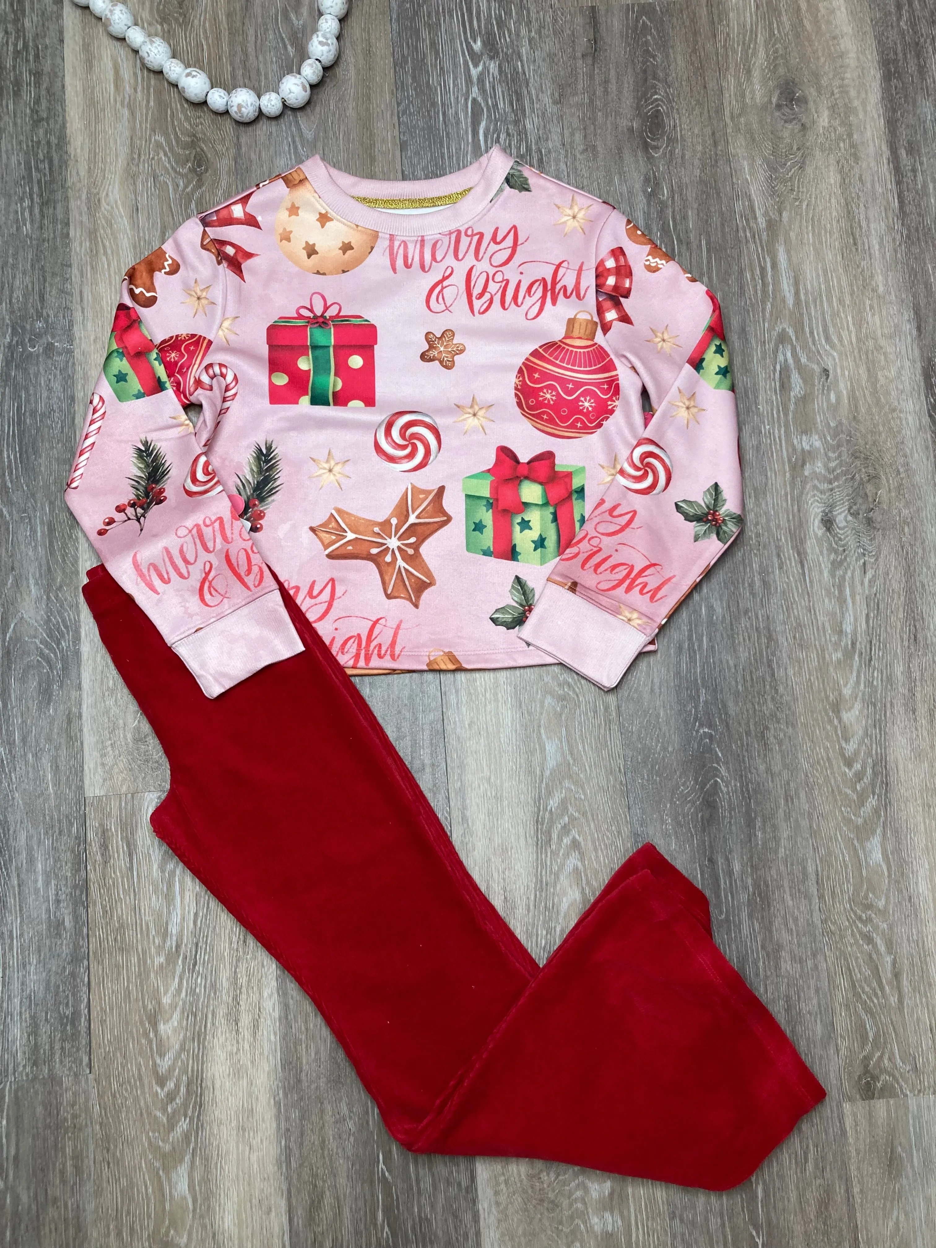 PAP Tween Merry and Bright Pullover