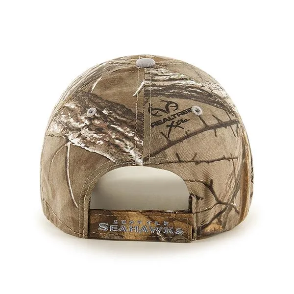 Seattle Seahawks 47 Brand Realtree Camo Frost MVP Adjustable Hat Cap